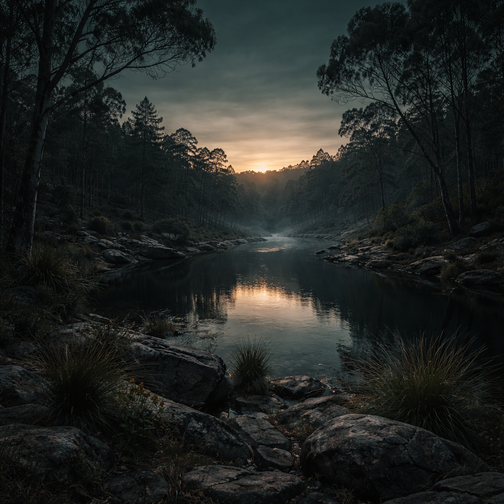 Calm outdoor therapy setting